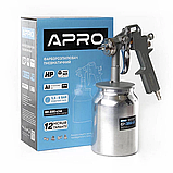 Фарборозпилювач Apro HP Ø1,5 мм н/б метал. 1000 мл (850025), фото 3