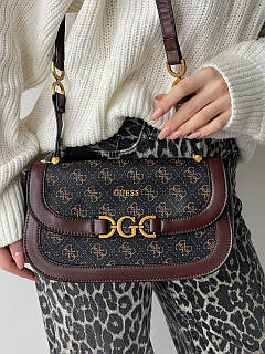 Сумка жіноча Guess через плечі коричневий