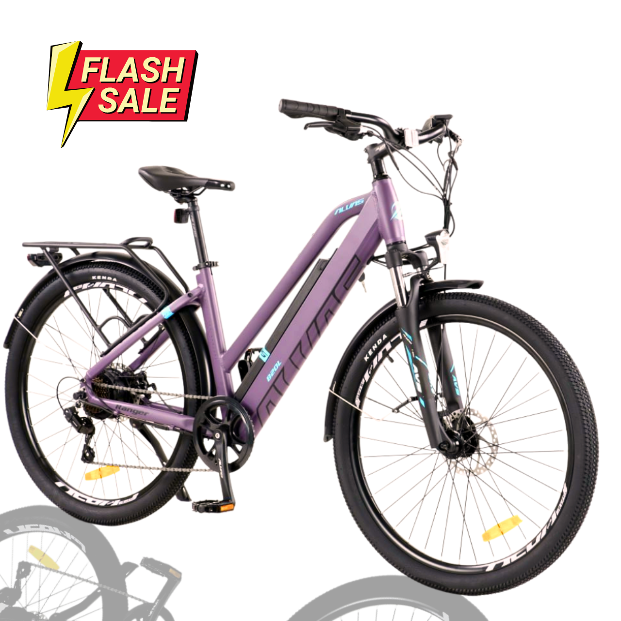 Електровело 27,5"Ranger 820 Lady Purple зад мотор 36V/350W, батарея 36V 12.5A/H, SHIMANO 1*7 SPEED