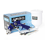 Фарборозпилювач Apro HVLP Ø 1,4 мм у/б пласт. 600 мл (850035), фото 4