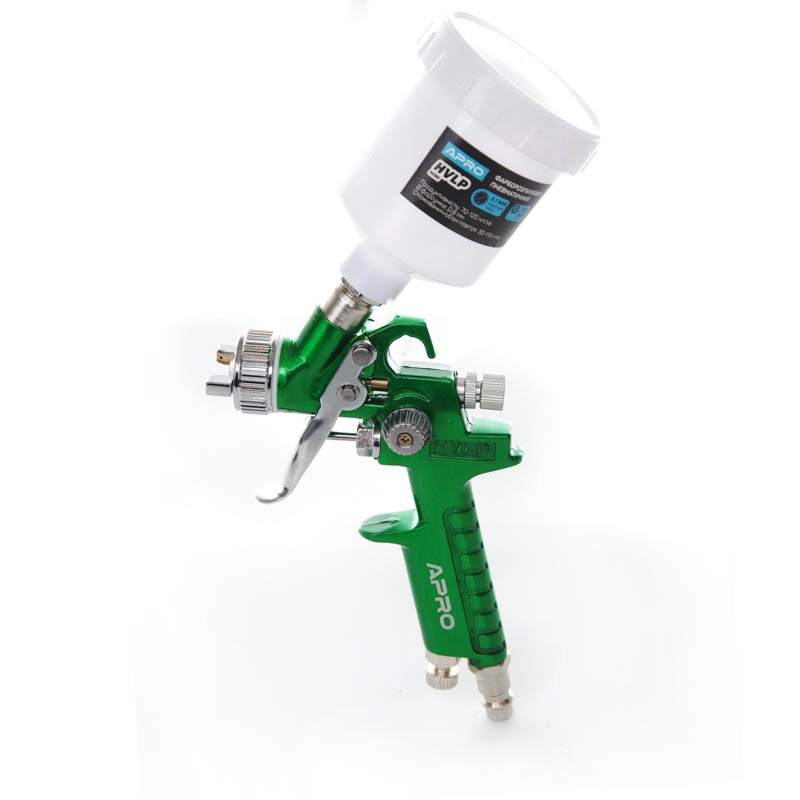 Фарборозпилювач Apro HVLP-Mini Ø0,8 мм у/б пласт. 100 мл (850030), фото 1