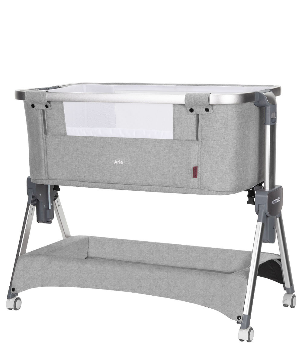 Приставне ліжечко Carrello Aria 2 в 1 CRL-16402 Silver Grey