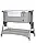 Приставне ліжечко Carrello Aria 2 в 1 CRL-16402 Silver Grey, фото 4