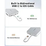 Повербанк VEGER V1171 10000 мАг 20W PD Fast Charging White, фото 5