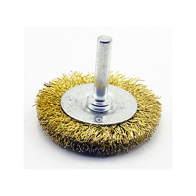 Щітка дискова 50 мм х 6 мм для металу з гофрованого дроту для дрилі