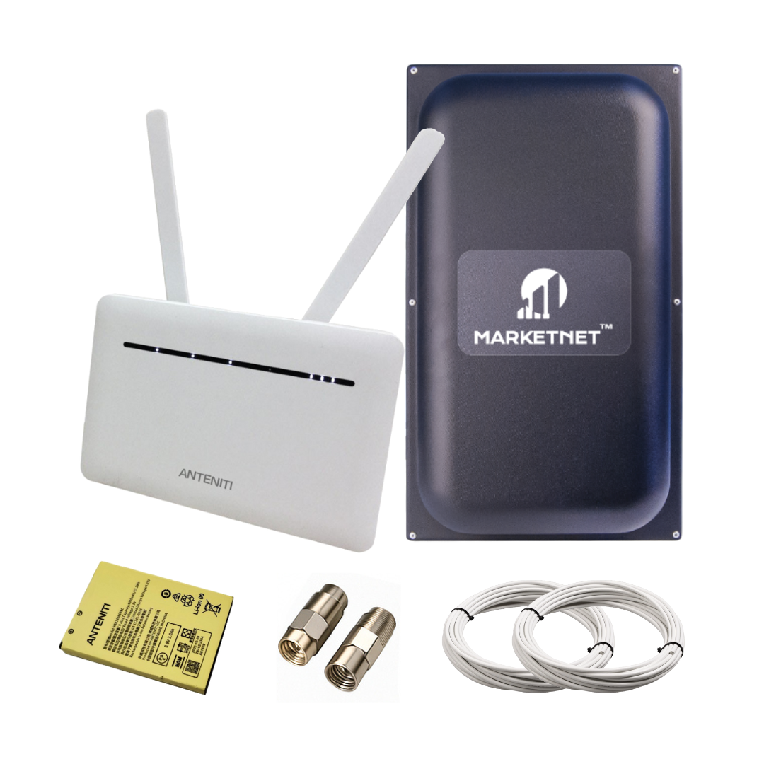 4G комплект з акумулятором Anteniti B535 + антена Маркетнет Maxi 22 дБ (900–2700 МГц)