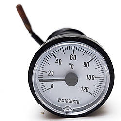 Термометр капілярний діаметром 40мм/120°С/1м Vastrength