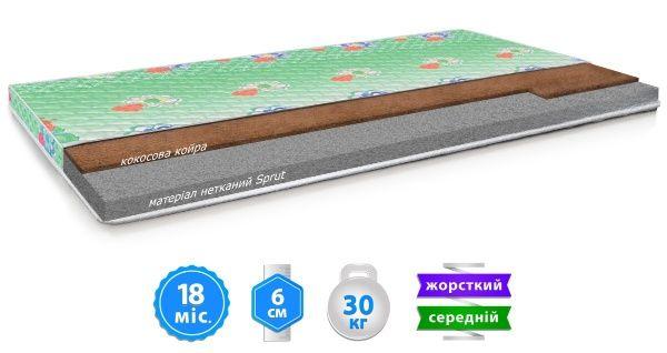 Матрац безпружинний дитячий «КОТОФЕЙ» ВЕЛАМ, фото 1