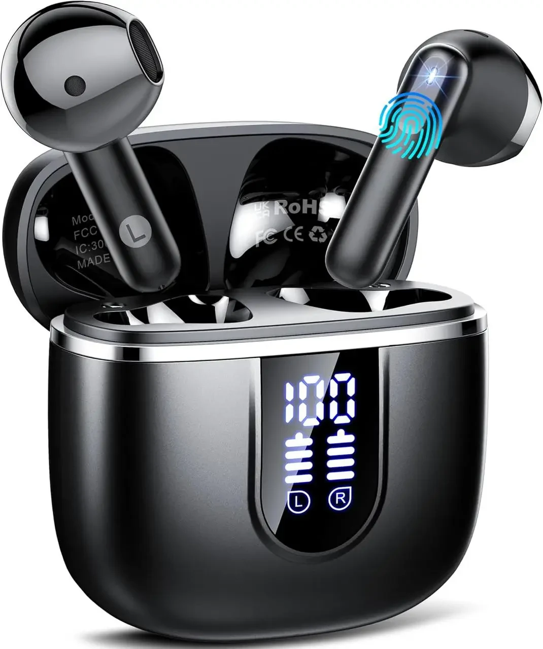 Бездротові навушники Cillso H97 Bluetooth 5.4 HiFi стерео з 4 мікрофонами з шумопоглинанням ENC, фото 1