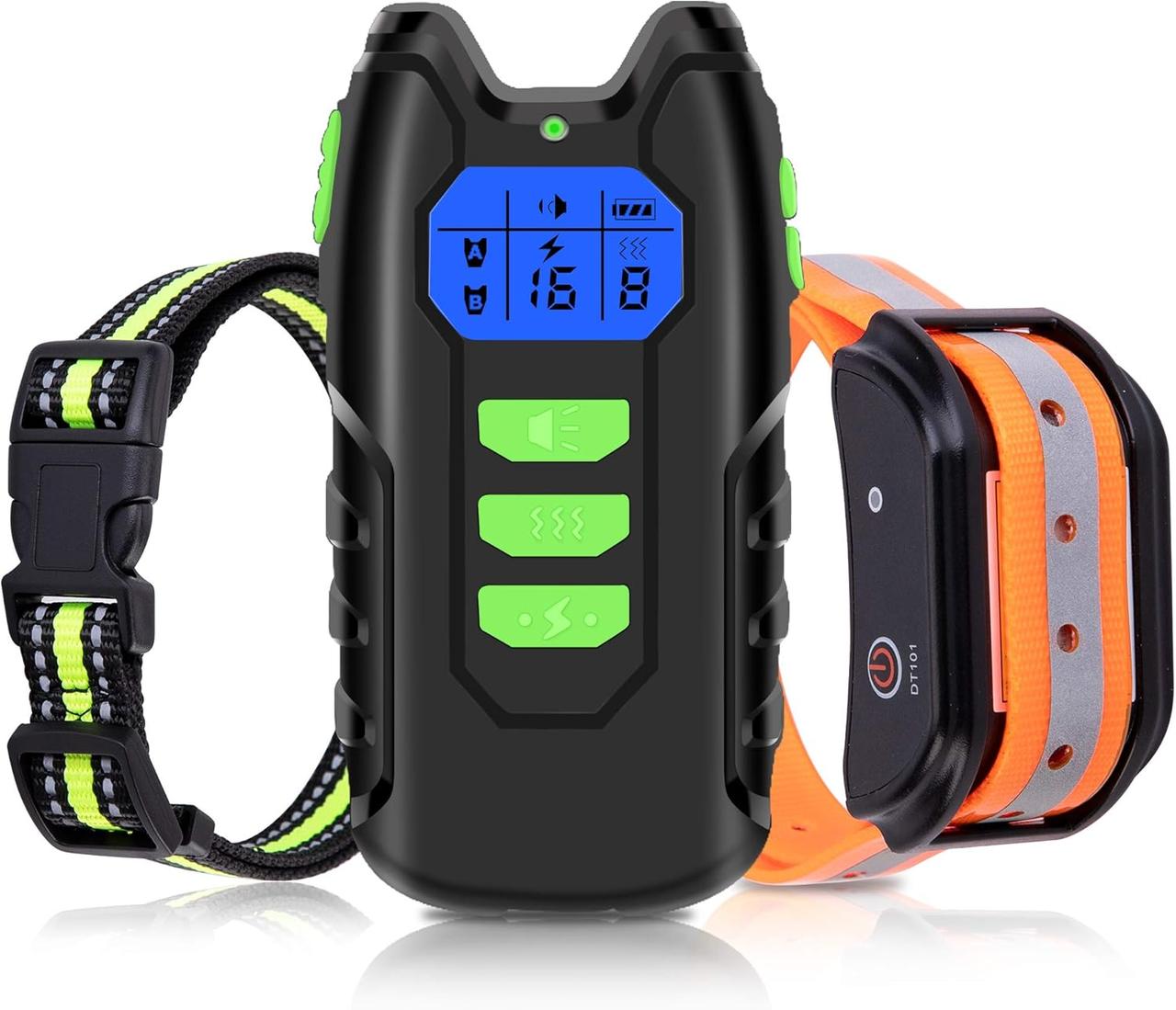 Нашийники Pethood Shock для собак з 3 режимами вібрації, звукового сигналу - Нашийник для дресирування собак з ТПУ та нейлоновим, фото 1