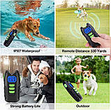 Нашийники Pethood Shock для собак з 3 режимами вібрації, звукового сигналу - Нашийник для дресирування собак з ТПУ та нейлоновим, фото 4