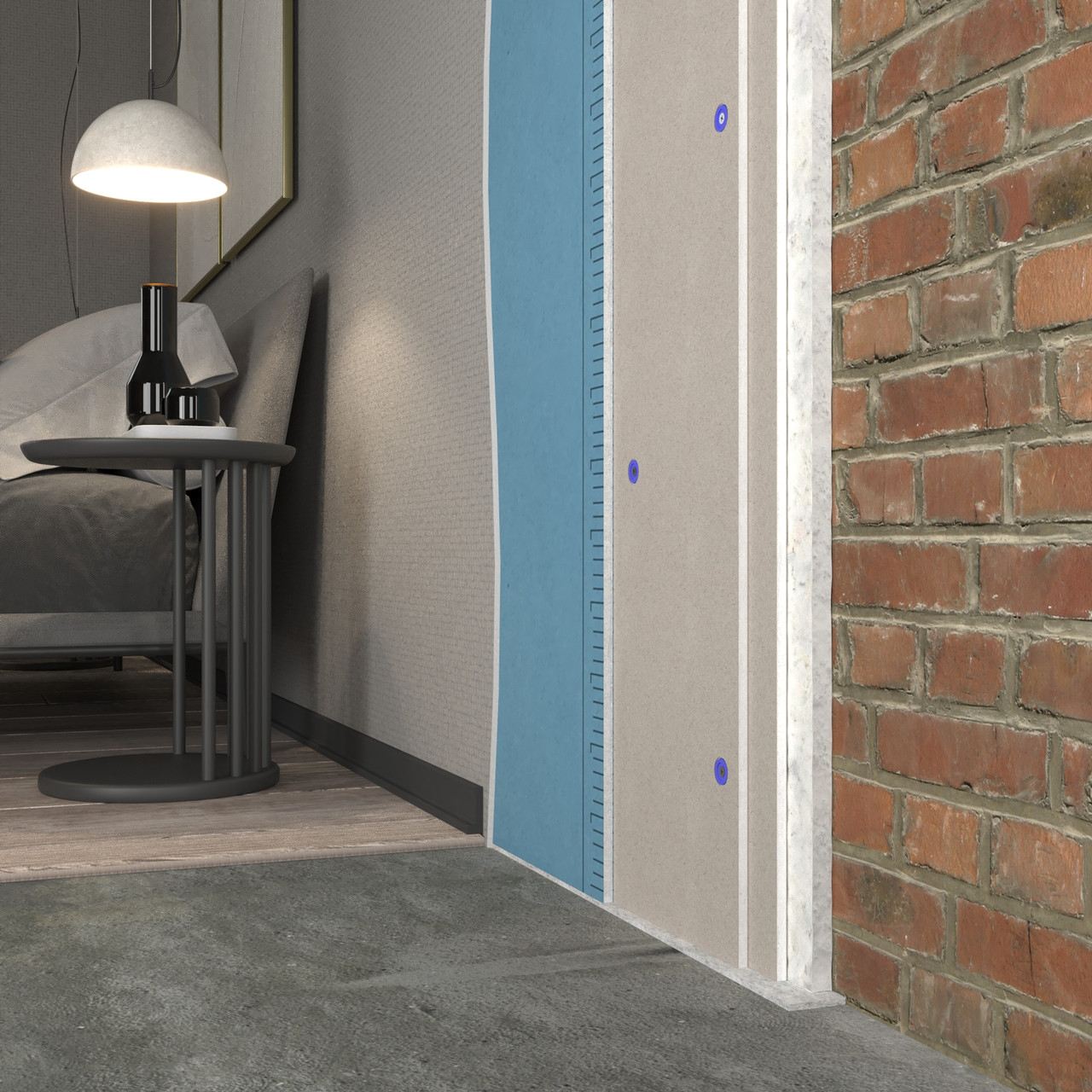 Звукоізоляція стіни Isophon Panel Slim