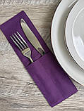 Куверт на два відділення для столового приладдя, фіолетовий, водовідштовхувальний, фото 3