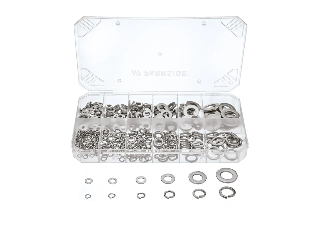 Набір шайб  і стопорних кілець 350 шт. Parkside Німеччина, фото 1