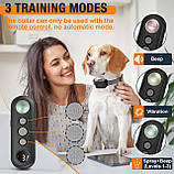 Нашийник THVGUL Citronella Bark для великих собак, нашийник для собак Citronella з пультом дистанційного керування, спрей-нашийник, фото 2
