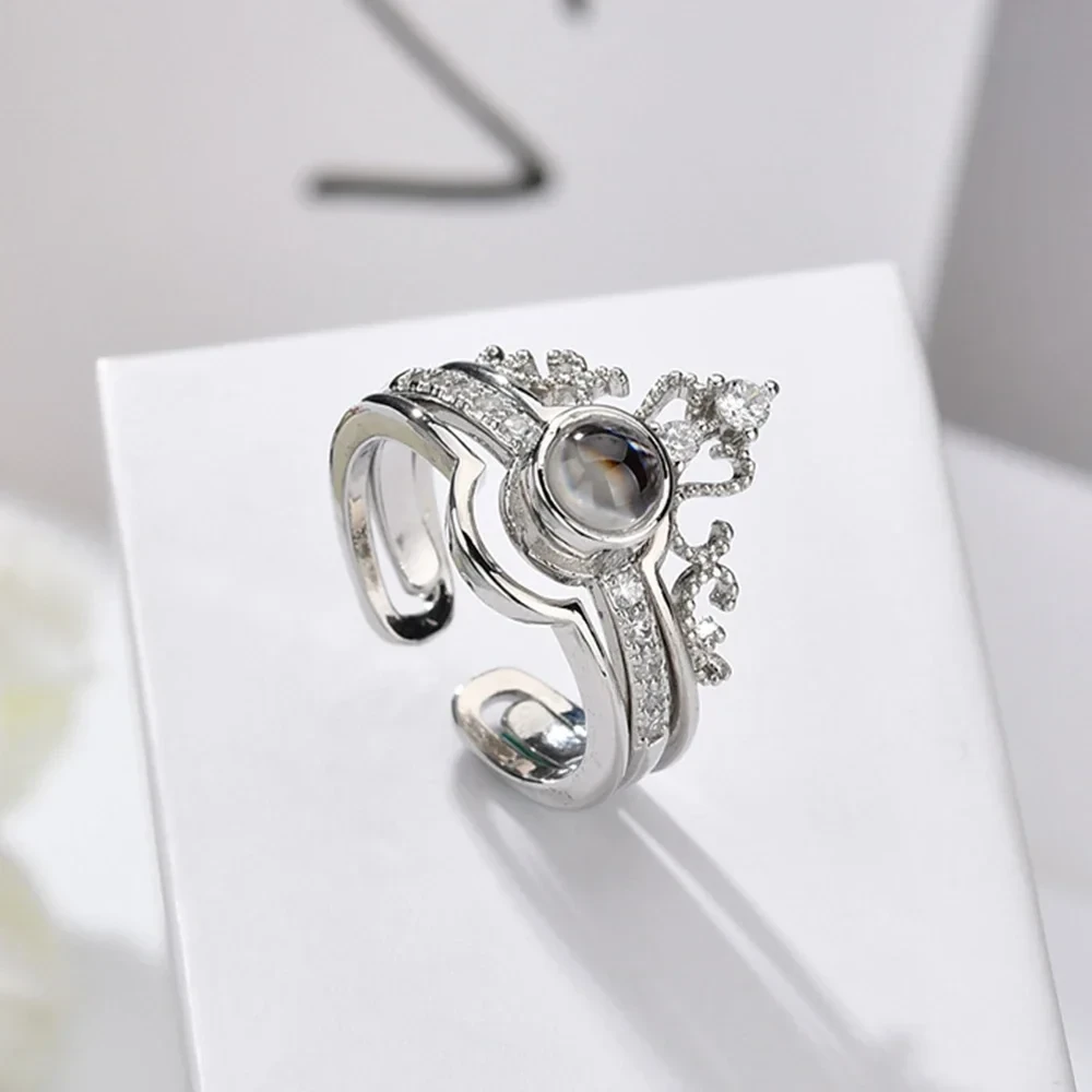 Кільце з проекцією Я тебе люблю на 100 мовах регульоване, фото 1