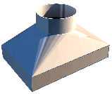 Монтажна кришка-адаптер (перехідник) для димососа d 300мм, фото 3