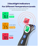 Інфрачервоний термометр лобовий фемометр DET-306, фото 5