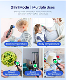 Інфрачервоний термометр лобовий фемометр DET-306, фото 7