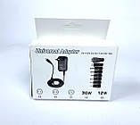 Мережевий зарядний пристрій універсальний з перемикачем SY6 12W 1,2A 7 режимів с 6 перехідниками (A), фото 2