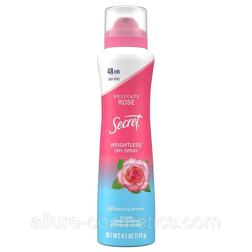 Дезодорант спрей Троянда та Арганова олія Secret Antiperspirant Deodorant Dry Spray Wild Rose and Argan Oil