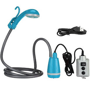 Портативний переносний душ P2051 з насосом, туристичний акумуляторний душ 2200 мАг для кемпінгу та авто