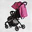 Дитяча прогулянкова коляска-книга JOY Fabiana 36021 до 15 кг, сталева рама, підсклянник, телескопічна, фото 4