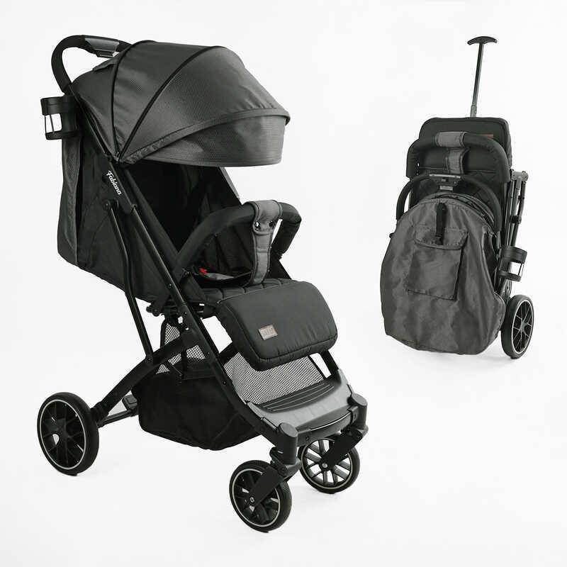 Дитяча прогулянкова коляска-книга JOY Fabiana FB-76619 до 15 кг, сталева рама, підсклянник, телескопічна, фото 1