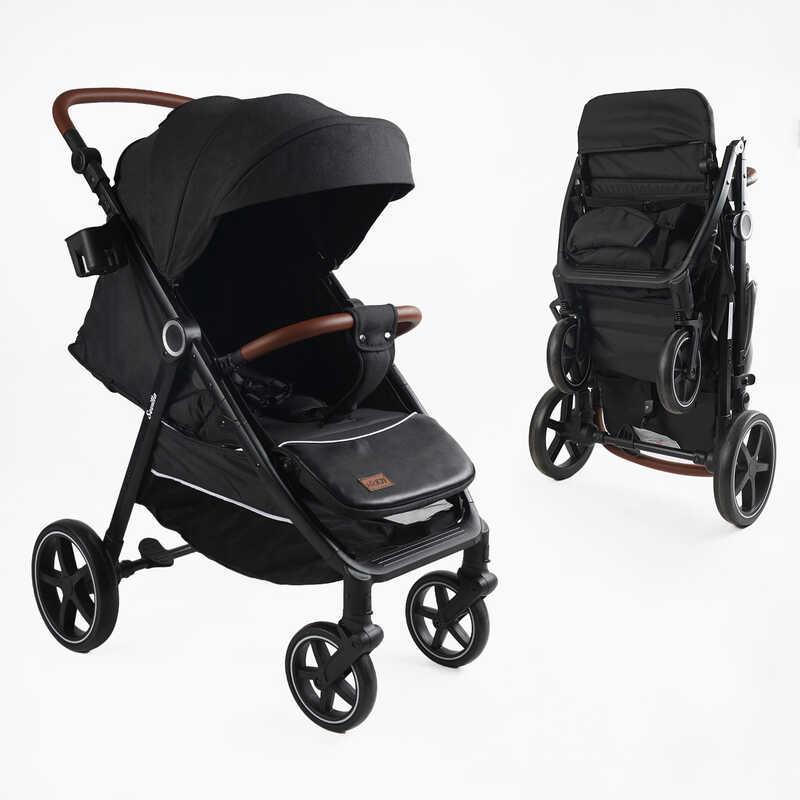 Дитяча прогулянкова коляска-книга JOY Sevillia S-62892 алюмінієва рама, підсклянник, дощовик, кошик для, фото 1