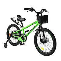 Дитячий двоколісний велосипед COPSO TAYGER TG-21708 20" дюймів, алюмінієва рама, знімні страхувальні