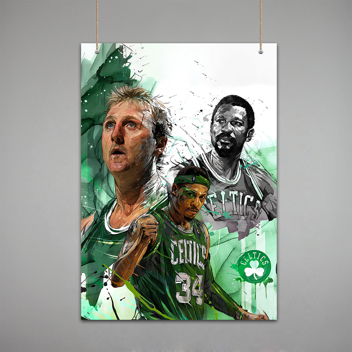 Постер Баскетбол: «Ікони Boston Celtics», фото 1