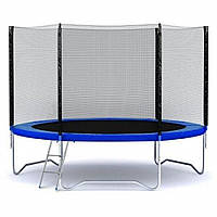 Батут SkyJump 244 см з огорожею і драбинкою , для активного відпочинку та спорту, до 100 кг