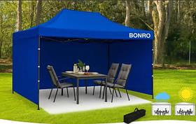 Намет павільйон розсувний з стінками 3 х 6 Bonro B-9006 синій + сумка