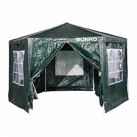Садовий павільйон альтанка намет 6 стінок Bonro B-9007 зелений