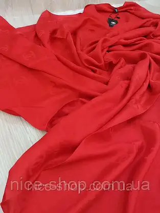 Хустка шовкова червона, фото 6