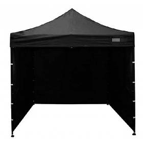 Садовий павільйон альтанка намет 2х2 м Bonro B-8003 (3 стінки) чорний