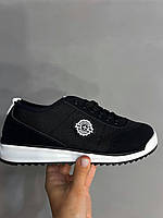 Кросівки жіночі Navigator 3241-1 з текстилю з емблемою чорні, 36, 23,5 см