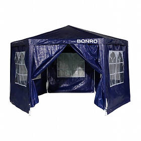 Садовий павільйон альтанка намет 6 стінок Bonro B-9007 синій