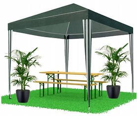Садовий павільйон альтанка намет 3х3 м Bonro B-9001 без стінок зелений
