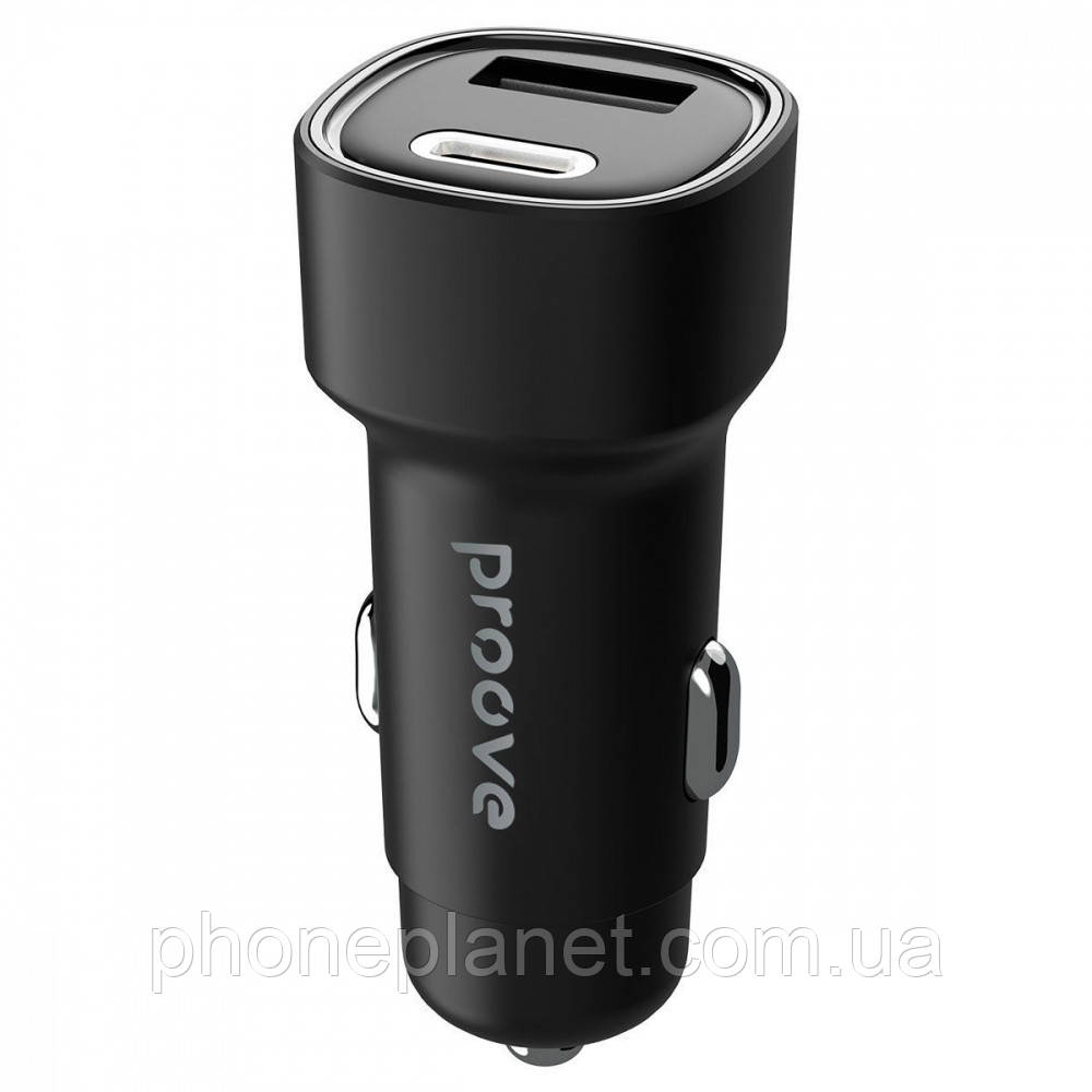 АЗП Proove Flash 48W (Type-C + USB) black, фото 1