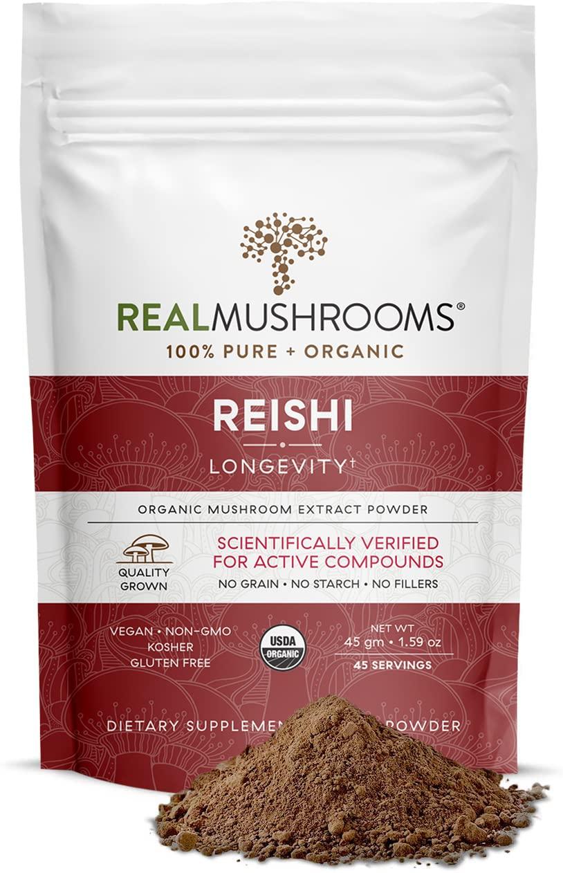 Real Mushrooms Reishi / Рейші органік порошок 45 г 12/2025