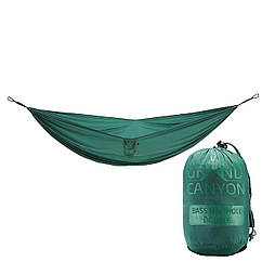 Гамак Grand Canyon Bass Hammock Double Storm 290x230 см для двох 180 кг нейлон зелений легкий компактний