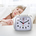 Настільні годинники Technoline Modell XL Silver з будильником механічним та електронним сигналом підсвітка пластиковий, фото 4