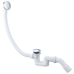 Сифон для ванни Koer BD-03-01 1 1/2" автомат CLICK-CLACK з переливом, без ревізії (KR5441)