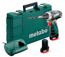 Акумуляторний шуруповерт Metabo PowerMaxx BS Basic 2х2,0 Ач пластиковий чемодан (600080500)