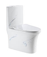 Унітаз-моноблок SY 1612 PRINT rim 71*39*77 білий ( А0058450 )