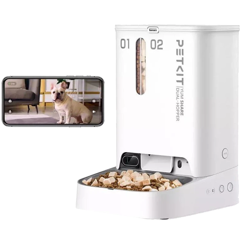 PETKIT YUMSHARE DUAL-HOPPER with Cam P591 Смарт годівниця, фото 1