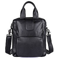 Вертикальна чоловіча сумка з високоякісної шкіри John McDee 7266A