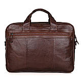 Чоловіча функціональна шкіряна сумка 7005Q John McDee, фото 4