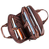 Чоловіча функціональна шкіряна сумка 7005Q John McDee, фото 6